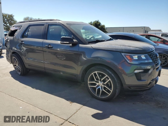 2018 Ford Explorer Sport with VIN 1FM5K8GT4JGC07574, listed as a Copart auction lot 72860404 with 18,563 mi miles and Salvage title. Bid and sale history available at DreamBid. Image 4.