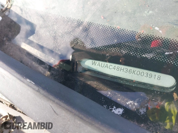 2006 Audi A4 1.8T z VIN WAUAC48H36K003918, wystawiony jako IAAI lot #41098680 z przebiegiem Nie podano mil oraz . Historia ofert i sprzedaży dostępna na DreamBid. Obrazek 9.