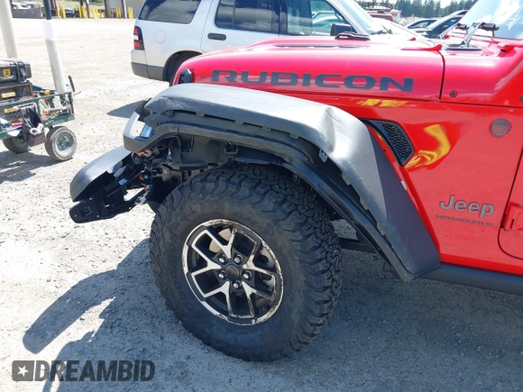 2025 Jeep Wrangler Rubicon with VIN 1C4PJXFN4SW573748, listed as a IAAI auction lot 42660183 with 763 mi miles and . Bid and sale history available at DreamBid. Image 17.