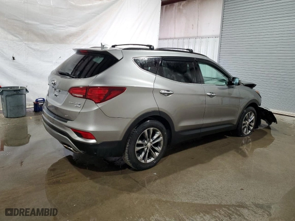 2018 Hyundai Santa Fe Sport Limited with VIN 5XYZUDLA1JG529296, listed as a Copart auction lot 71563604 with 37,166 mi miles and Salvage Title. Bid and sale history available at carsss.com. Image 3.