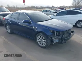 2017 Kia Optima LX with VIN 5XXGT4L30HG122077, listed as a IAAI auction lot 41692378 with 168,596 mi miles and . Bid and sale history available at DreamBid. Image 1.