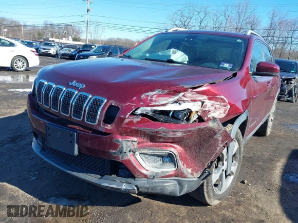 2019 Jeep Cherokee Limited with VIN 1C4PJMDX6KD337276, listed as a IAAI auction lot 41572575 with 76,233 mi miles and . Bid and sale history available at DreamBid. Image 6.