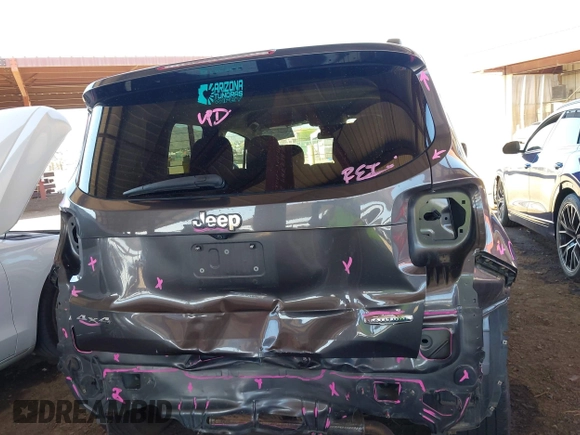 2017 Jeep Renegade Latitude with VIN ZACCJBBB9HPE88147, listed as a IAAI auction lot 42313592 with 136,111 mi miles and . Bid and sale history available at DreamBid. Image 17.