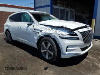2024 Genesis GV80 z VIN KMUHCESC8RU195038, wystawiony jako Copart lot #56411185 z przebiegiem 25 454 mil mil oraz Szkody całkowita. Historia ofert i sprzedaży dostępna na DreamBid. Obrazek 4.