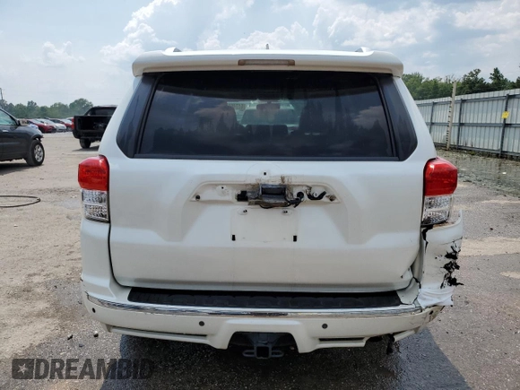 2013 Toyota 4Runner SR5 with VIN JTEZU5JR0D5052545, listed as a Copart auction lot 61746415 with 248,185 mi miles and Salvage title. Bid and sale history available at DreamBid. Image 6.