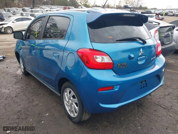 2018 Mitsubishi Mirage SE with VIN ML32A4HJ1JH009144, listed as a IAAI auction lot 41453196 with 73,995 mi miles. Bid and sale history available at carsss.com. Image 3.