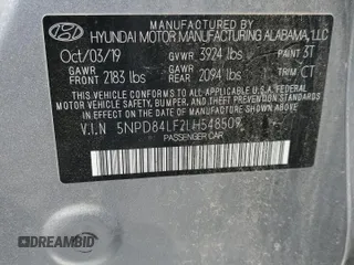 2020 Hyundai Elantra SEL with VIN 5NPD84LF2LH548509, listed as a Copart auction lot 52651315 with 110,464 mi miles and Salvage Title. Bid and sale history available at carsss.com. Image 15.