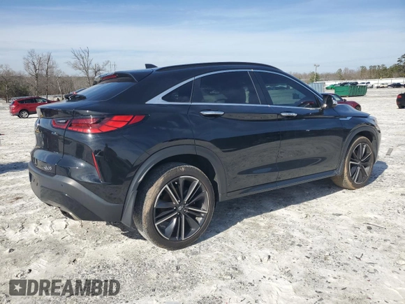 2022 Infiniti QX55 Essential z VIN 3PCAJ5K32NF101572, wystawiony jako Copart lot #45556395 z przebiegiem 45 856 mil mil oraz Szkoda całkowita • Salvage title. Historia ofert i sprzedaży dostępna na DreamBid. Obrazek 3.