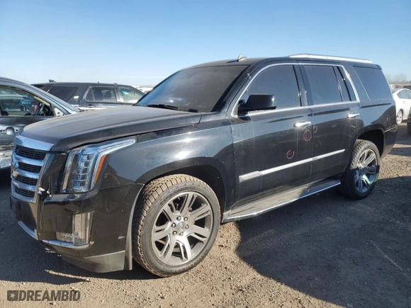 2015 Cadillac Escalade Luxury with VIN 1GYS4BKJXFR214944, listed as a Copart auction lot 86810914 with 164,596 mi miles and Salvage Title. Bid and sale history available at carsss.com. Image 1.