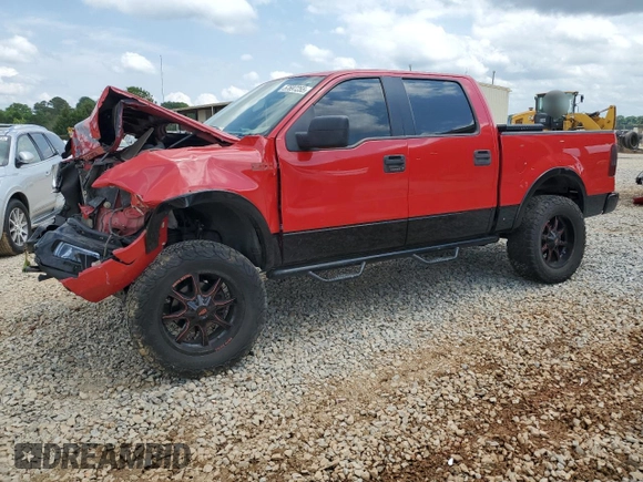 2005 Ford F-150 XLT with VIN 1FTPW14575KF11550, listed as a Copart auction lot 57697255 with Not provided miles and Salvage title. Bid and sale history available at DreamBid. Image 1.