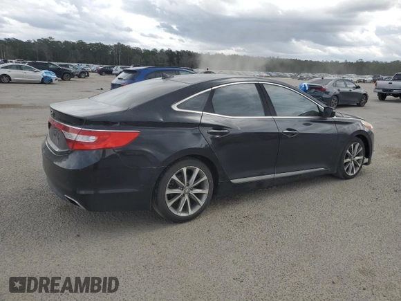 2017 Hyundai Azera with VIN KMHFG4JG6HA591509, listed as a Copart auction lot 47174805 with 130,670 mi miles and Salvage Title. Bid and sale history available at carsss.com. Image 3.