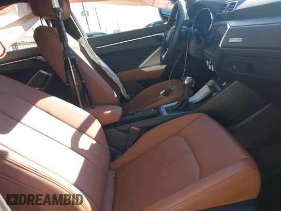 2023 Audi Q3 S line Premium Plus with VIN WA1EECF3XP1140582, listed as a IAAI auction lot 41271342 with 17,560 mi miles and . Bid and sale history available at DreamBid. Image 5.