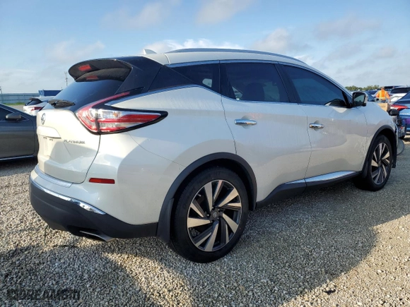 2017 Nissan Murano Platinum with VIN 5N1AZ2MG1HN115407, listed as a Copart auction lot 74136994 with 76,730 mi miles and Salvage Title. Bid and sale history available at carsss.com. Image 3.