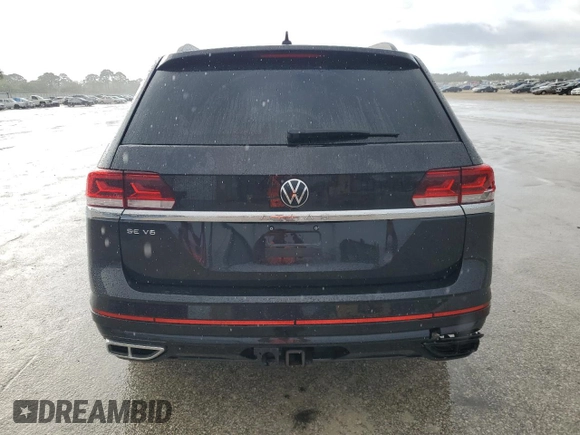 2021 Volkswagen Atlas SE with VIN 1V2PR2CA2MC516125, listed as a Copart auction lot 85739014 with 58,976 mi miles and Non repairable. Bid and sale history available at DreamBid. Image 6.