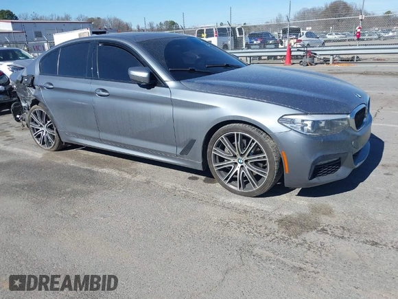 2018 BMW 5 Series 540i with VIN WBAJE5C59JWA96901, listed as a IAAI auction lot 41690919 with 67,395 mi miles and . Bid and sale history available at carsss.com. Image 1.