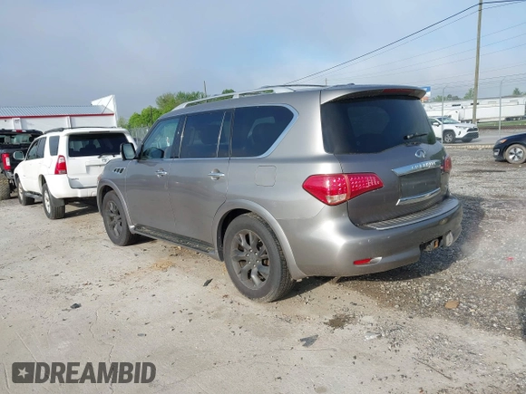 2012 Infiniti QX56 7-passenger z VIN JN8AZ2NE1C9020708, wystawiony jako IAAI lot #42128814 z przebiegiem 173 403 mil mil oraz . Historia ofert i sprzedaży dostępna na DreamBid. Obrazek 3.