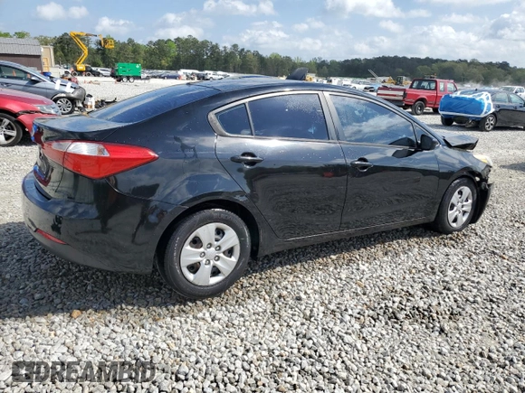 2016 Kia Forte LX with VIN KNAFK4A62G5466151, listed as a Copart auction lot 51963325 with 127,851 mi miles and Salvage Title. Bid and sale history available at carsss.com. Image 3.