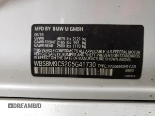 2016 BMW M3 with VIN WBS8M9C52G5G41730, listed as a Copart auction lot 70216603 with 147,834 mi miles. Bid and sale history available at carsss.com. Image 12.