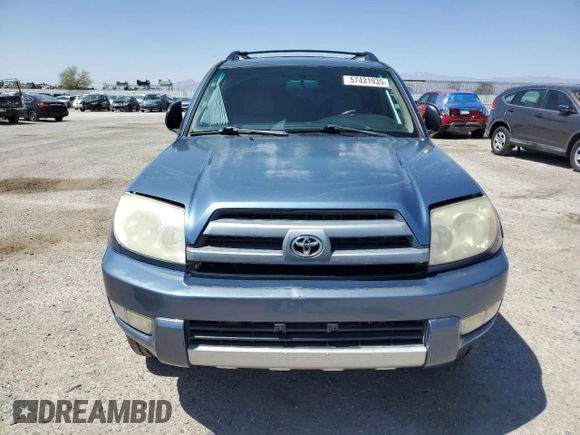2004 Toyota 4Runner SR5 with VIN JTEBU14RX48013403, listed as a Copart auction lot 57431935 with 284,507 mi miles and Salvage title. Bid and sale history available at DreamBid. Image 5.