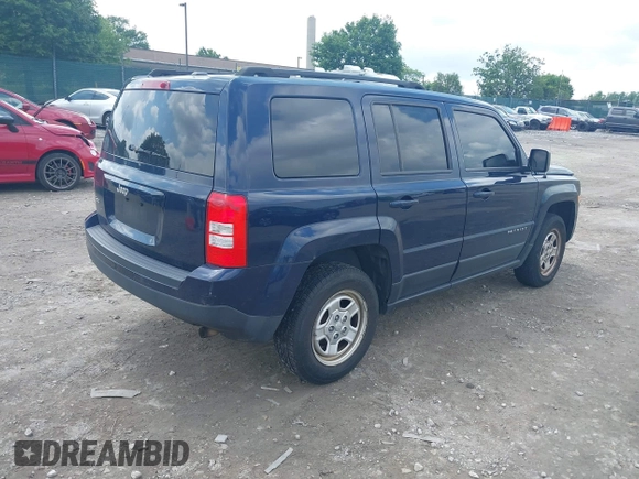 2016 Jeep Patriot Sport with VIN 1C4NJRBB7GD782208, listed as a IAAI auction lot 42389941 with 146,620 mi miles and . Bid and sale history available at DreamBid. Image 4.