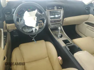 2008 Lexus IS 250 with VIN JTHBK262085078248, listed as a Copart auction lot 62390125 with 132,231 mi miles and Salvage title. Bid and sale history available at DreamBid. Image 8.