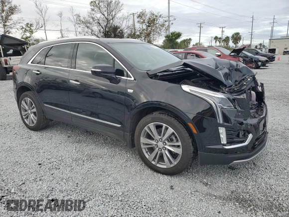 2024 Cadillac XT5 FWD Premium Luxury with VIN 1GYKNCRS7RZ723377, listed as a Copart auction lot 89168375 with 4,436 mi miles and Salvage Title. Bid and sale history available at carsss.com. Image 4.
