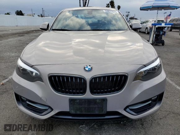 2016 BMW 2 Series 228i with VIN WBA1F9C57GV742274, listed as a Copart auction lot 53837825 with 73,564 mi miles and Salvage Title. Bid and sale history available at carsss.com. Image 5.