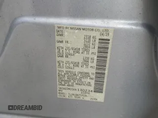 2019 Nissan Murano SV z VIN 5N1AZ2MJ1KN130234, wystawiony jako Copart lot #57672575 z przebiegiem 43 442 mil mil oraz Szkoda całkowita • Salvage title. Historia ofert i sprzedaży dostępna na DreamBid. Obrazek 13.