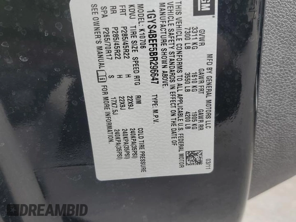 2011 Cadillac Escalade Luxury z VIN 1GYS4BEF5BR296647, wystawiony jako Copart lot #86955174 z przebiegiem 30 204 mil mil oraz Szkoda całkowita • Salvage title. Historia ofert i sprzedaży dostępna na DreamBid. Obrazek 13.
