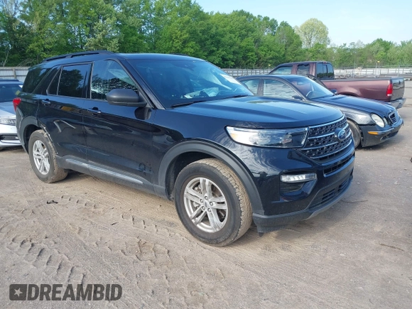 2022 Ford Explorer XLT with VIN 1FMSK8DH9NGB27633, listed as a IAAI auction lot 42117559 with 52,474 mi miles and . Bid and sale history available at DreamBid. Image 1.