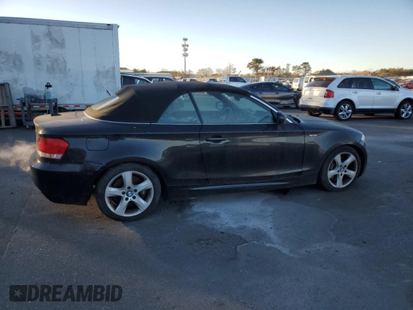 2010 BMW 1 Series 135i with VIN WBAUN9C55AVK41245, listed as a Copart auction lot 87690835 with 116,887 mi miles and Clean Title. Bid and sale history available at carsss.com. Image 3.
