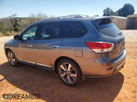 2016 Nissan Pathfinder Platinum with VIN 5N1AR2MN5GC608886, listed as a Copart auction lot 50582035 with 127,089 mi miles and Salvage Title. Bid and sale history available at carsss.com. Image 2.