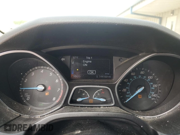 2014 Ford Focus Titanium with VIN 1FADP3J20EL347435, listed as a Copart auction lot 54947345 with 144,169 mi miles and Salvage title. Bid and sale history available at DreamBid. Image 9.