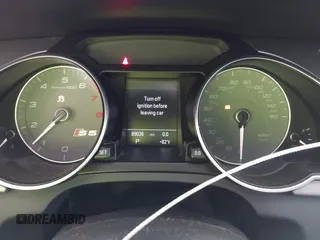 2013 Audi S5 Premium Plus z VIN WAUCGAFR7DA031148, wystawiony jako IAAI lot #42112636 z przebiegiem 89 036 mil mil oraz . Historia ofert i sprzedaży dostępna na DreamBid. Obrazek 7.