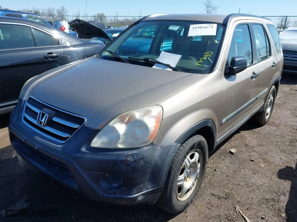 2006 Honda CR-V LX with VIN SHSRD68516U404121, listed as a IAAI auction lot 41981673 with 229,028 mi miles. Bid and sale history available at carsss.com. Image 2.