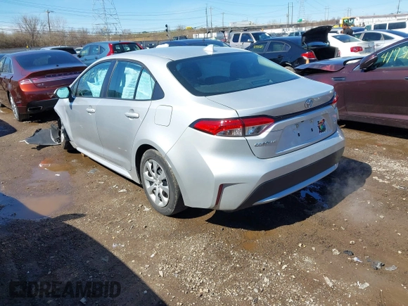 2022 Toyota Corolla LE with VIN 5YFEPMAE7NP275266, listed as a IAAI auction lot 41817242 with 96,399 mi miles. Bid and sale history available at carsss.com. Image 3.