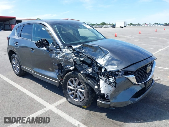 2025 Mazda CX-5 S Select with VIN JM3KFBBL1S0599527, listed as a IAAI auction lot 42024732 with 4,374 mi miles and . Bid and sale history available at carsss.com. Image 1.