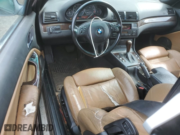 2003 BMW 3 Series 330Ci with VIN WBABS534X3JU96967, listed as a Copart auction lot 64602915 with 178,284 mi miles and Salvage title. Bid and sale history available at DreamBid. Image 8.
