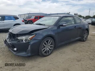 2015 Scion tC with VIN JTKJF5C7XFJ010166, listed as a Copart auction lot 53304495 with 145,177 mi miles and Salvage Title. Bid and sale history available at carsss.com. Image 1.