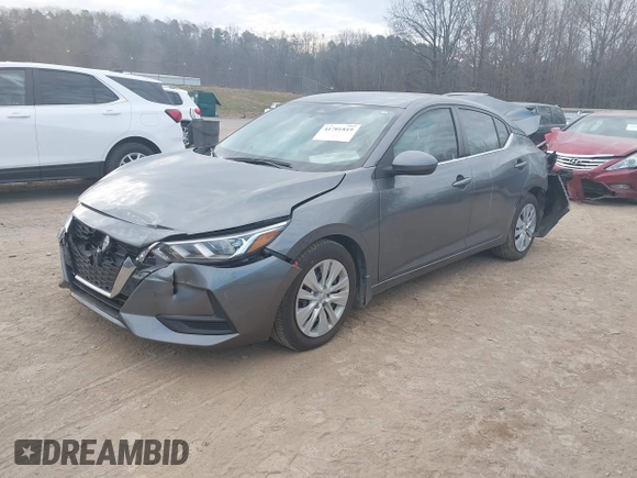 2022 Nissan Sentra S with VIN 3N1AB8BV8NY260118, listed as a IAAI auction lot 41701819 with 96,144 mi miles. Bid and sale history available at carsss.com. Image 2.