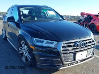 2019 Audi Q5 Premium Plus with VIN WA1BNAFY2K2050168, listed as a IAAI auction lot 41591535 with 71,560 mi miles. Bid and sale history available at carsss.com. Image 1.