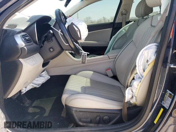 2019 Genesis G70 Advanced with VIN KMTG34LA0KU017086, listed as a Copart auction lot 47943445 with 87,692 mi miles and Salvage title. Bid and sale history available at DreamBid. Image 7.