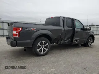 2019 Ford F-150 XL with VIN 1FTEX1CP9KKC18168, listed as a Copart auction lot 43907045 with 28,450 mi miles and Salvage title. Bid and sale history available at DreamBid. Image 3.