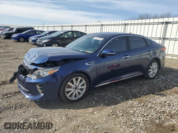 2016 Kia Optima SXL Turbo with VIN 5XXGV4L22GG015614, listed as a Copart auction lot 51237865 with 133,929 mi miles and Salvage Title. Bid and sale history available at carsss.com. Image 1.