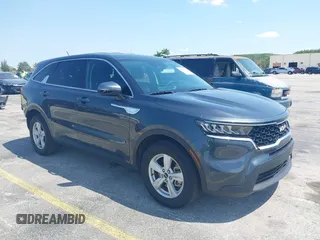 2023 Kia Sorento LX with VIN 5XYRG4LC4PG218835, listed as a IAAI auction lot 42048732 with 25,143 mi miles and . Bid and sale history available at DreamBid. Image 1.
