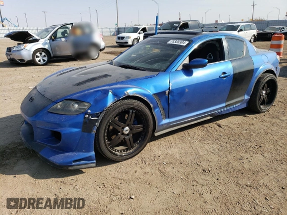 2004 Mazda RX-8 with VIN JM1FE173440114865, listed as a Copart auction lot 75385304 with 67,943 mi miles and Clean Title. Bid and sale history available at DreamBid. Image 1.