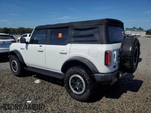 2021 Ford Bronco with VIN 1FMDE5DH0MLB04620, listed as a Copart auction lot 75340644 with 0 mi miles and Salvage Title. Bid and sale history available at carsss.com. Image 2.