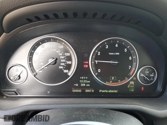2013 BMW X3 xDrive28i with VIN 5UXWX9C51D0A16801, listed as a Copart auction lot 49008455 with 104,542 mi miles and Salvage Title. Bid and sale history available at carsss.com. Image 9.