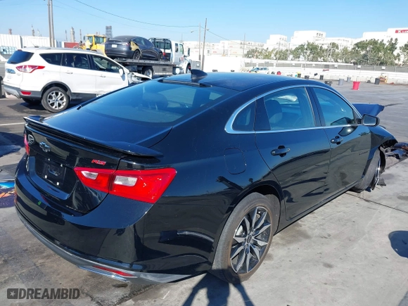 2020 Chevrolet Malibu RS with VIN 1G1ZG5ST9LF153199, listed as a IAAI auction lot 40483008 with 25,744 mi miles. Bid and sale history available at carsss.com. Image 4.