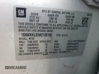 2017 GMC Acadia Denali z VIN 1GKKNXLS3HZ126185, wystawiony jako Copart lot #55615355 z przebiegiem 176 197 mil mil oraz Szkoda całkowita • Salvage title. Historia ofert i sprzedaży dostępna na DreamBid. Obrazek 14.